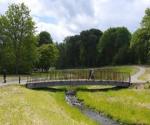 Sandyhills Park Deculverted watercourse new footbridge